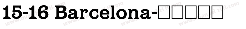 15-16 Barcelona字体转换